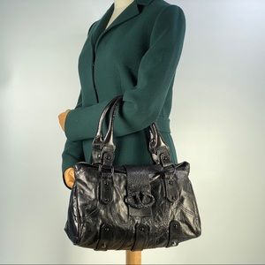 Authentic Valentino Metallic Catch Satchel